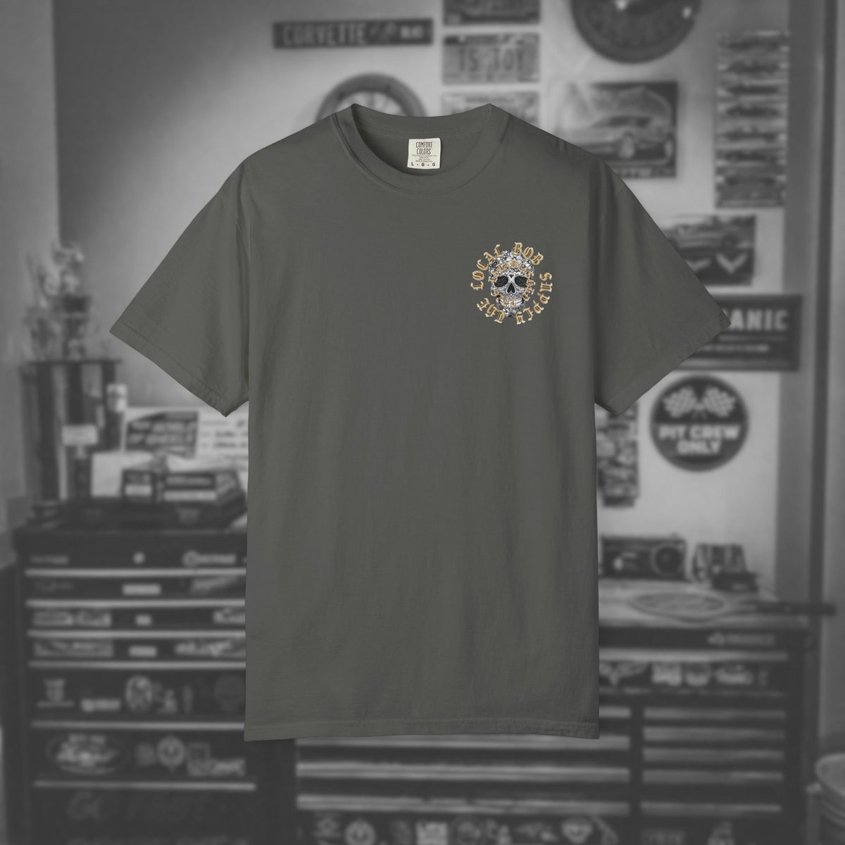 Lowrider Skull Tee — La Reina - Dia los Muertos Graphic T-Shirt