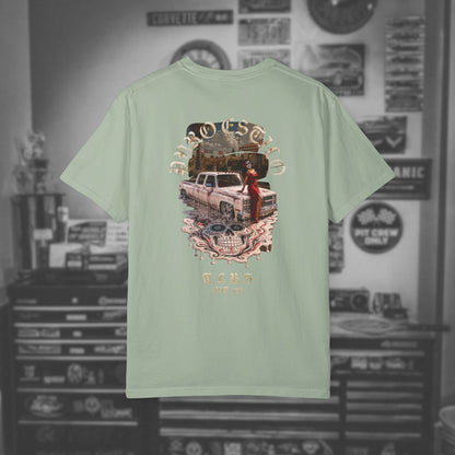 Puro Estilo Square Body Chevy T-Shirt — Día de Muertos Graphic Tee