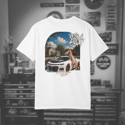 Camaro ZL1 Pinup Tee — 1950s Drip Art T-Shirt