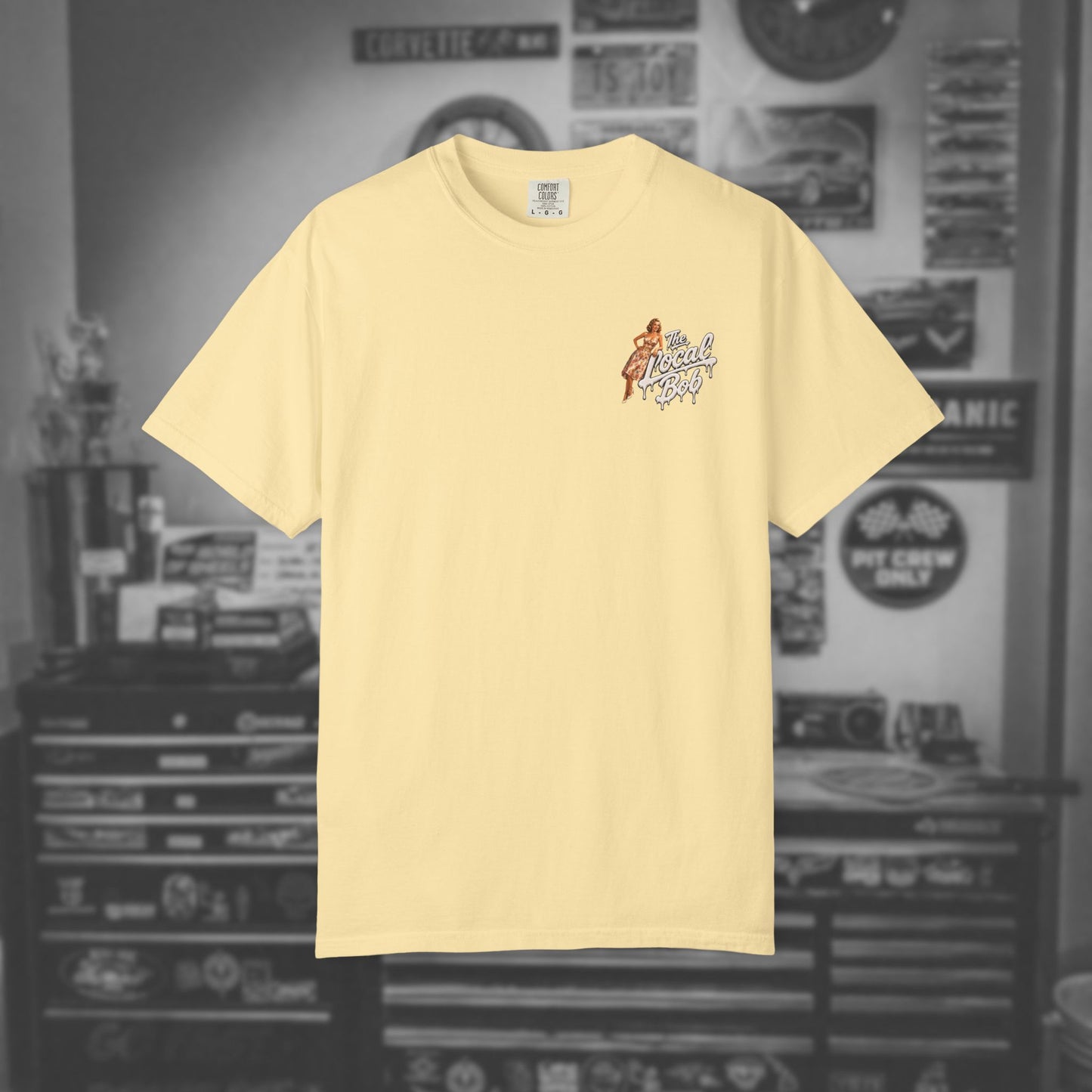 Camaro ZL1 Pinup Tee — 1950s Drip Art T-Shirt