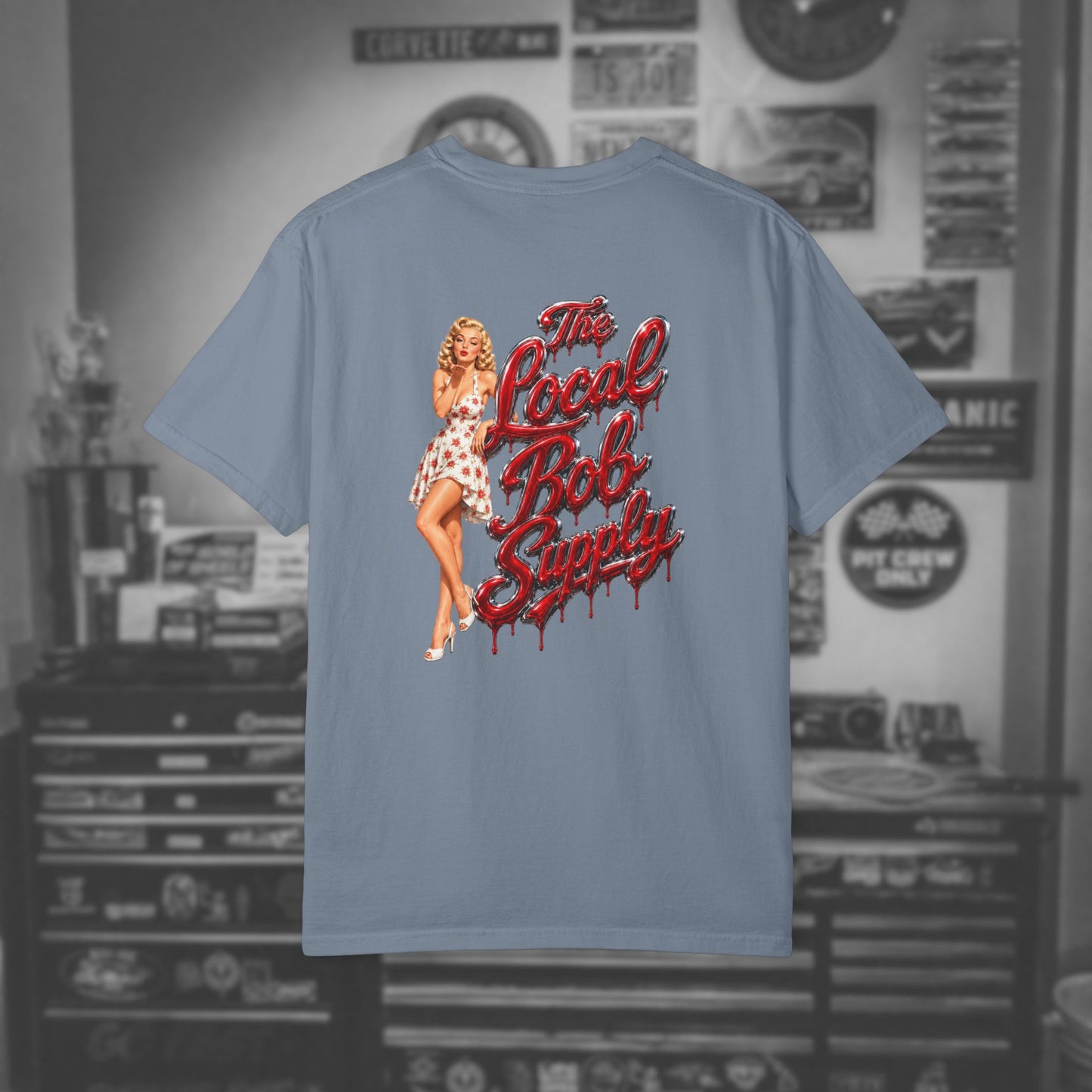 Retro Pin-Up — "The Local Bob Supply" Graphic Tee