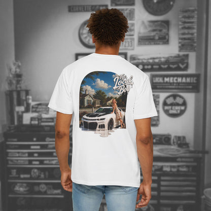 Camaro ZL1 Pinup Tee — 1950s Drip Art T-Shirt