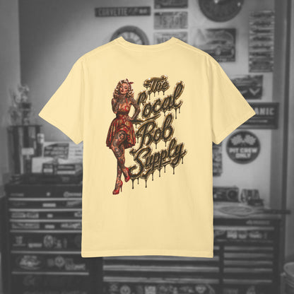 Retro Golden Pinup 'The Local Bob Supply' Graphic Tee