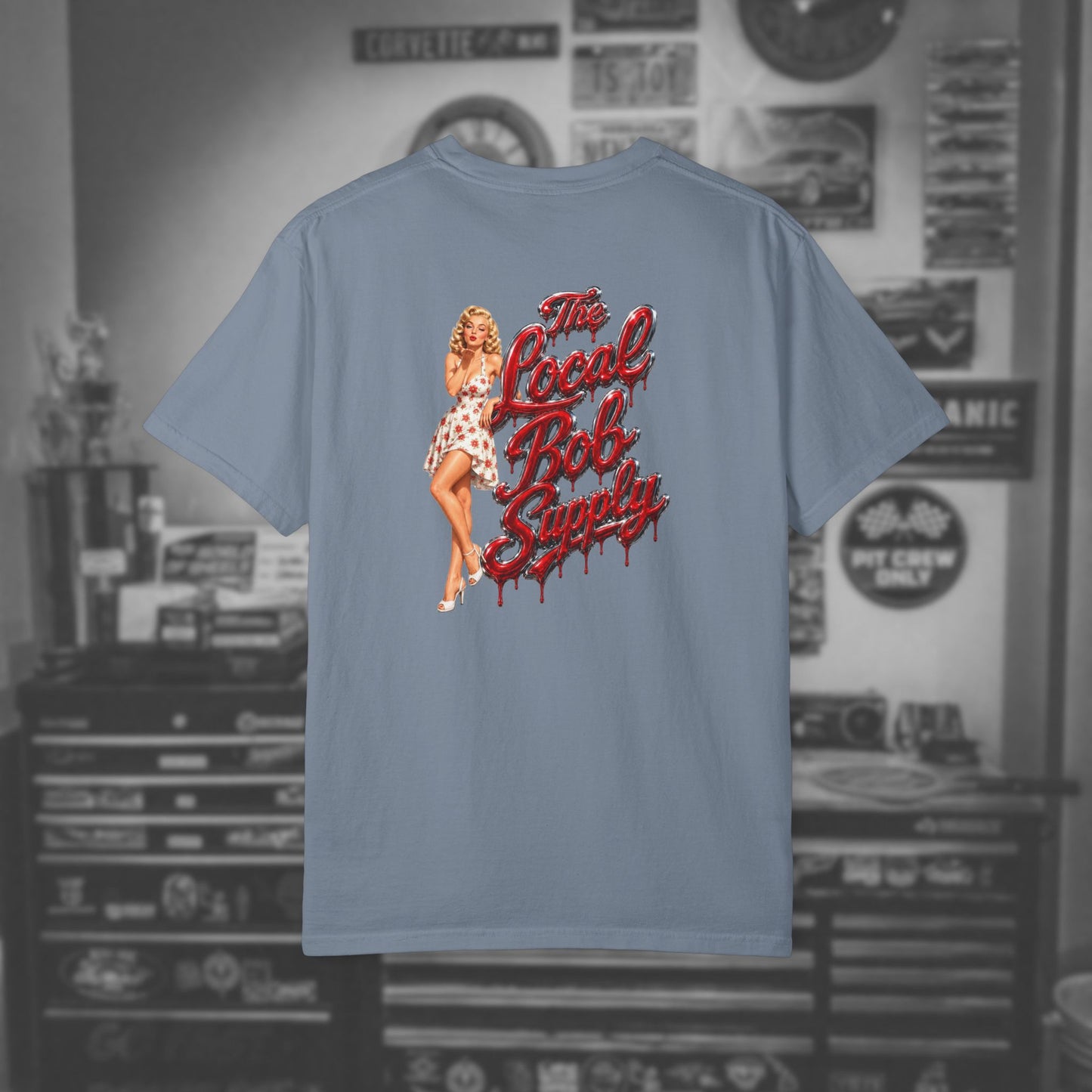 Retro Pin-Up — "The Local Bob Supply" Graphic Tee