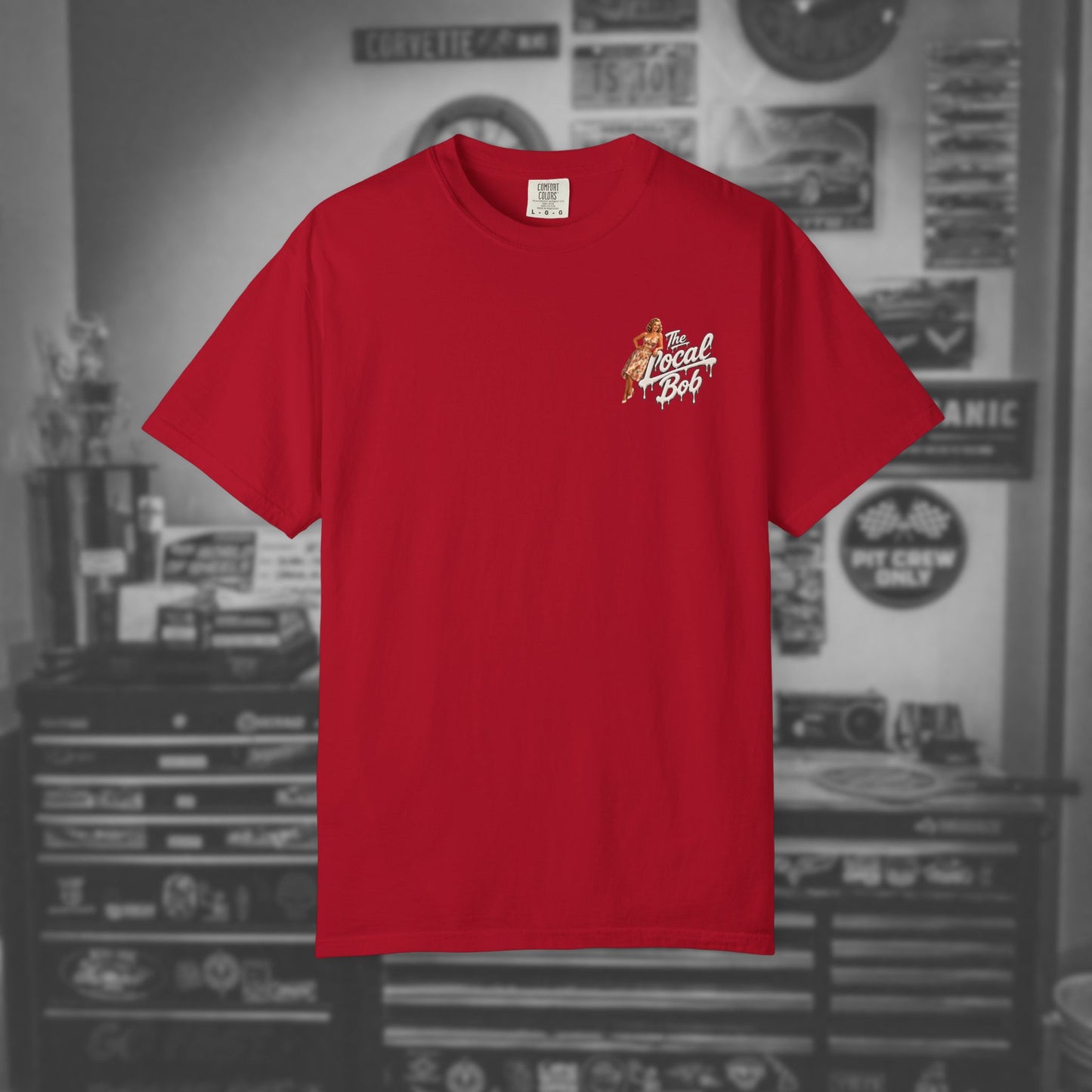 Camaro ZL1 Pinup Tee — 1950s Drip Art T-Shirt