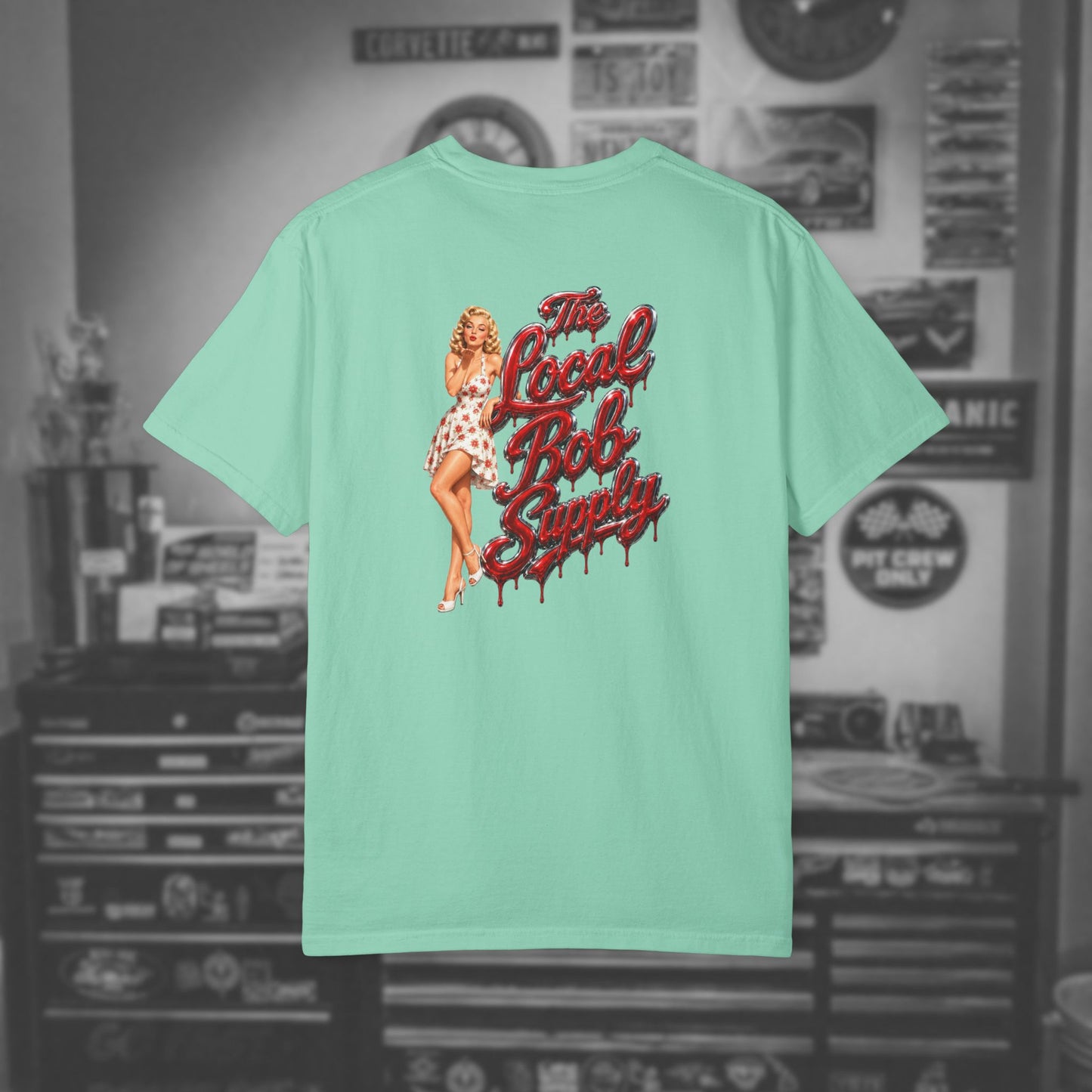 Retro Pin-Up — "The Local Bob Supply" Graphic Tee