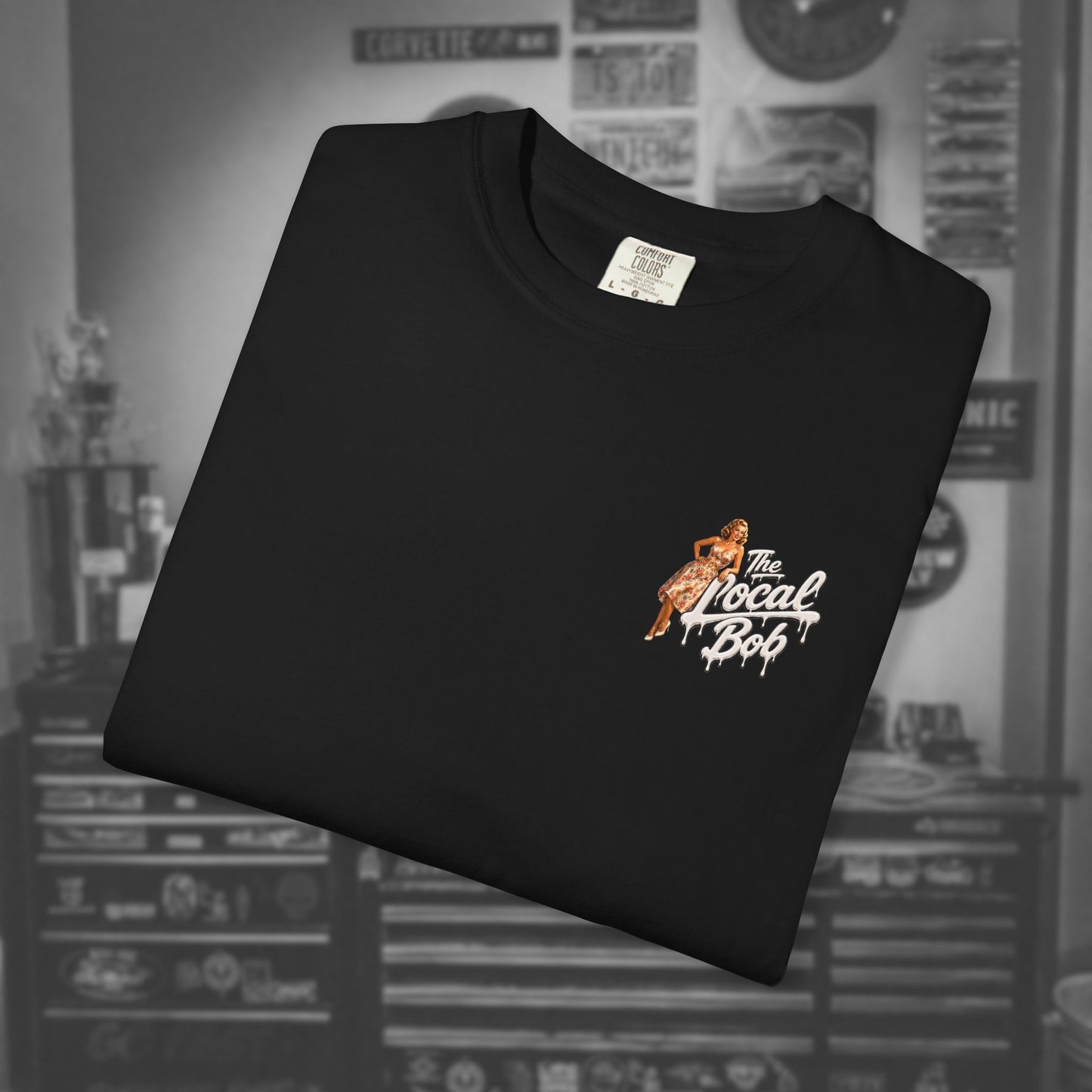 Camaro ZL1 Pinup Tee — 1950s Drip Art T-Shirt
