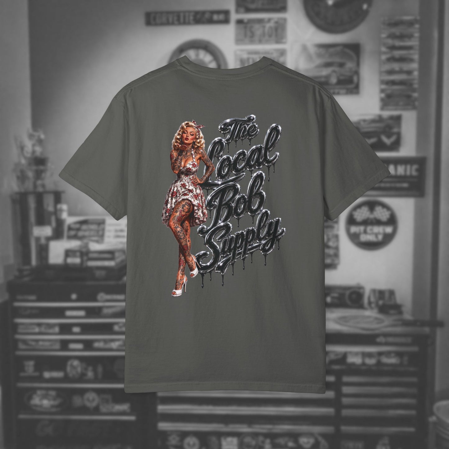 Retro Pinup 'The Local Bob Supply' Graphic Tee