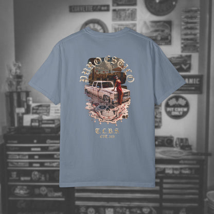 Puro Estilo Square Body Chevy T-Shirt — Día de Muertos Graphic Tee