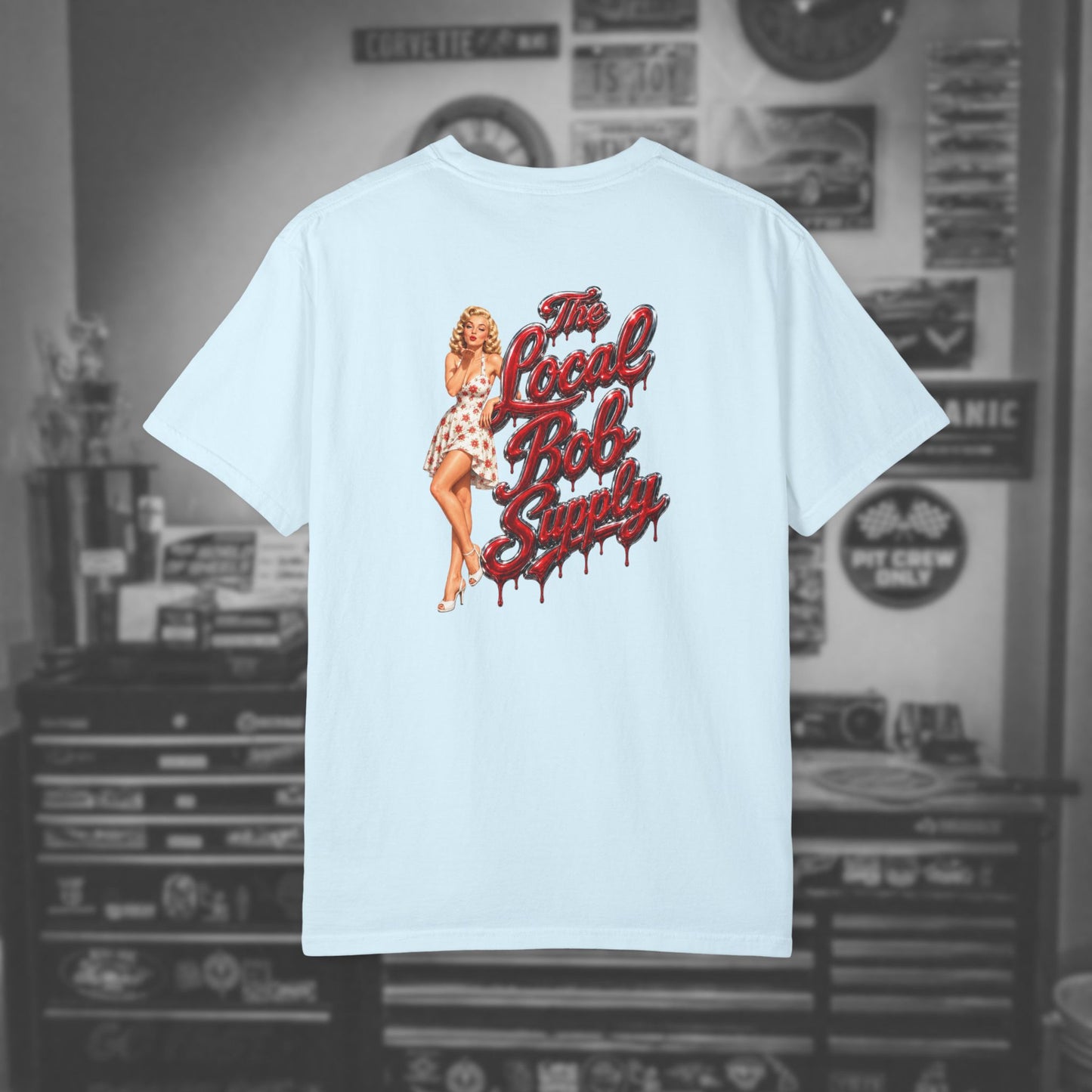 Retro Pin-Up — "The Local Bob Supply" Graphic Tee