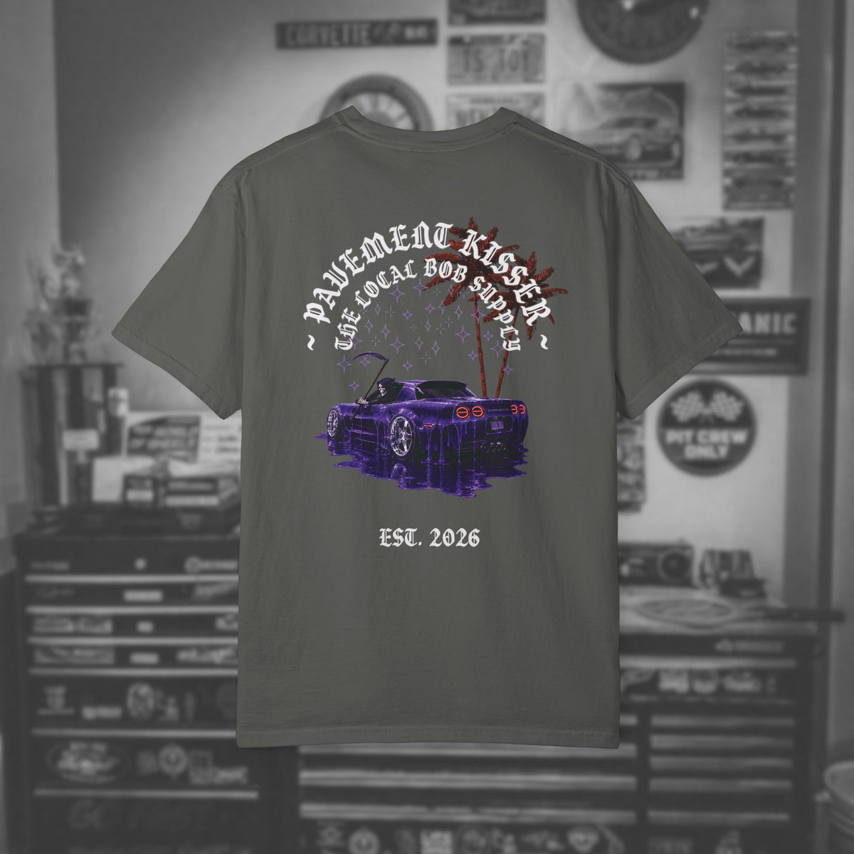 "Pavement Kisser" — Slammed Z06 Vintage Graphic Tee