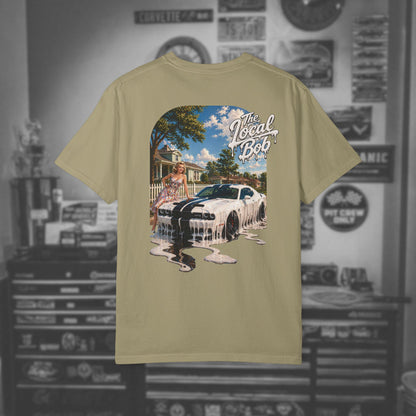Challenger 1950s Retro Drip Pinup T-Shirt — Unhinged Automotive Art