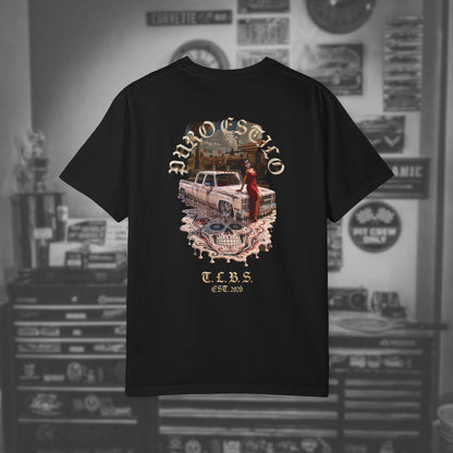 Puro Estilo Square Body Chevy T-Shirt — Día de Muertos Graphic Tee