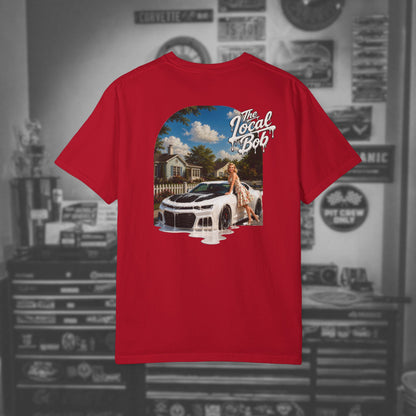 Camaro ZL1 Pinup Tee — 1950s Drip Art T-Shirt