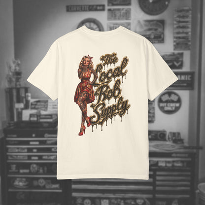 Retro Golden Pinup 'The Local Bob Supply' Graphic Tee