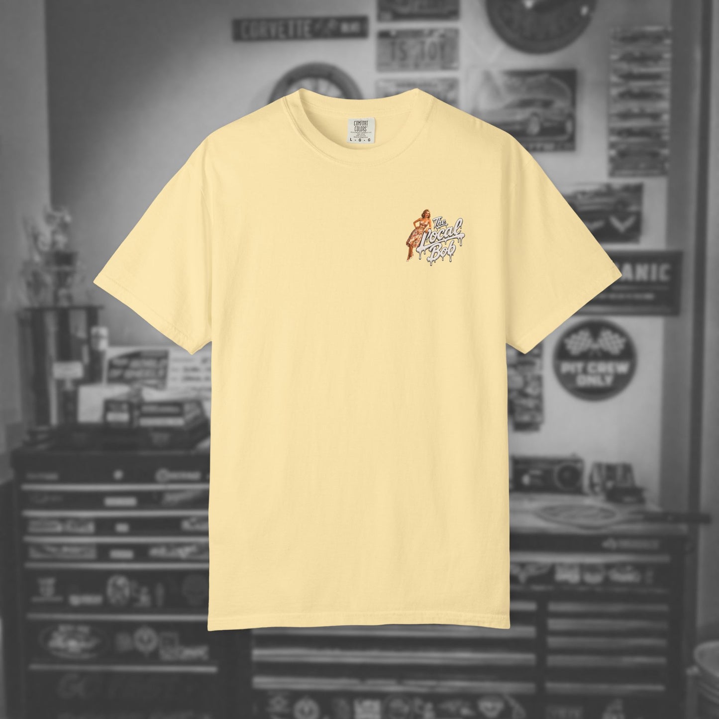 Camaro ZL1 Pinup Tee — 1950s Drip Art T-Shirt