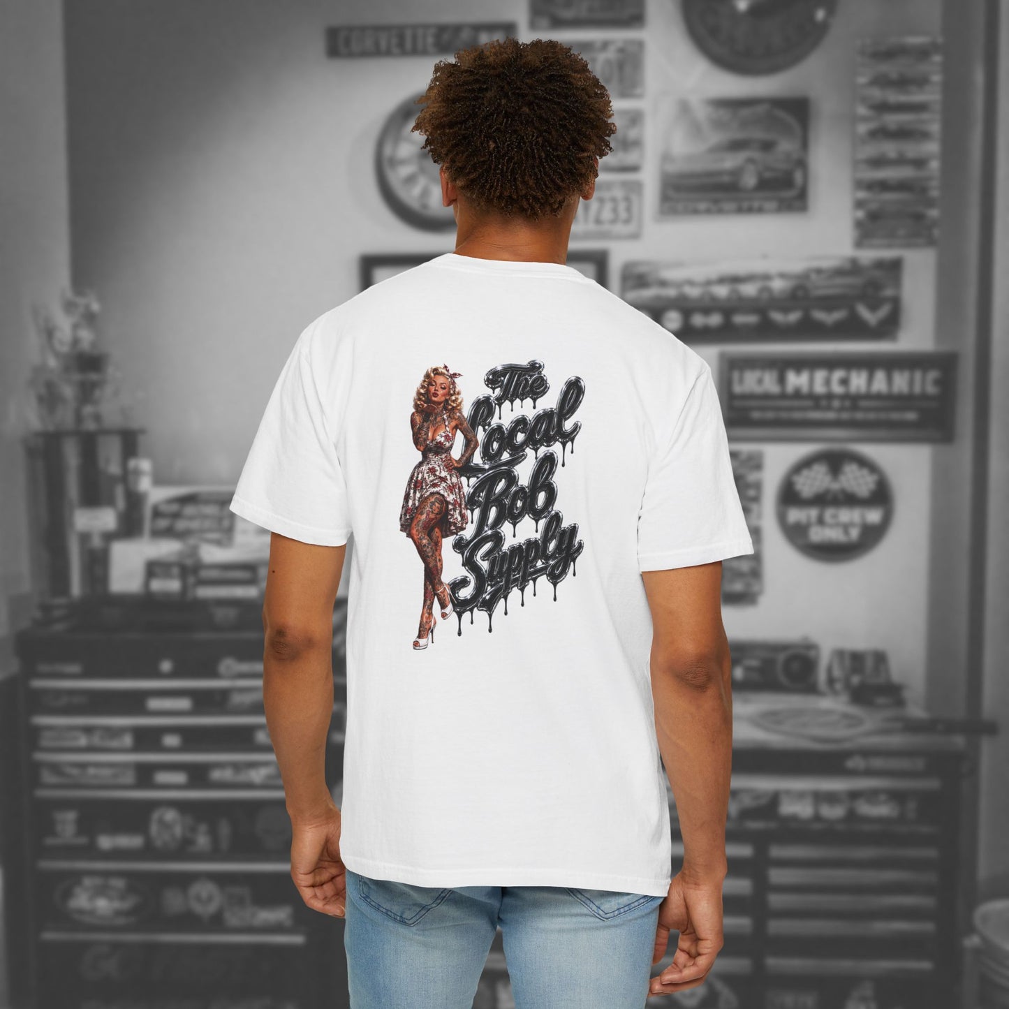 Retro Pinup 'The Local Bob Supply' Graphic Tee