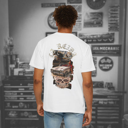 Lowrider Skull Tee — La Reina - Dia los Muertos Graphic T-Shirt