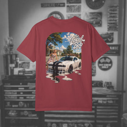 Challenger 1950s Retro Drip Pinup T-Shirt — Unhinged Automotive Art