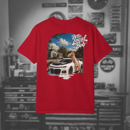 Camaro ZL1 Pinup Tee — 1950s Drip Art T-Shirt