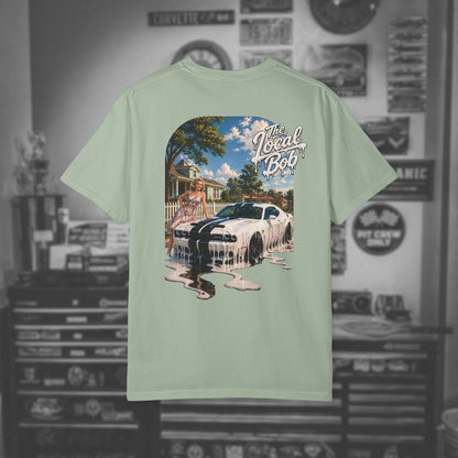 Challenger 1950s Retro Drip Pinup T-Shirt — Unhinged Automotive Art