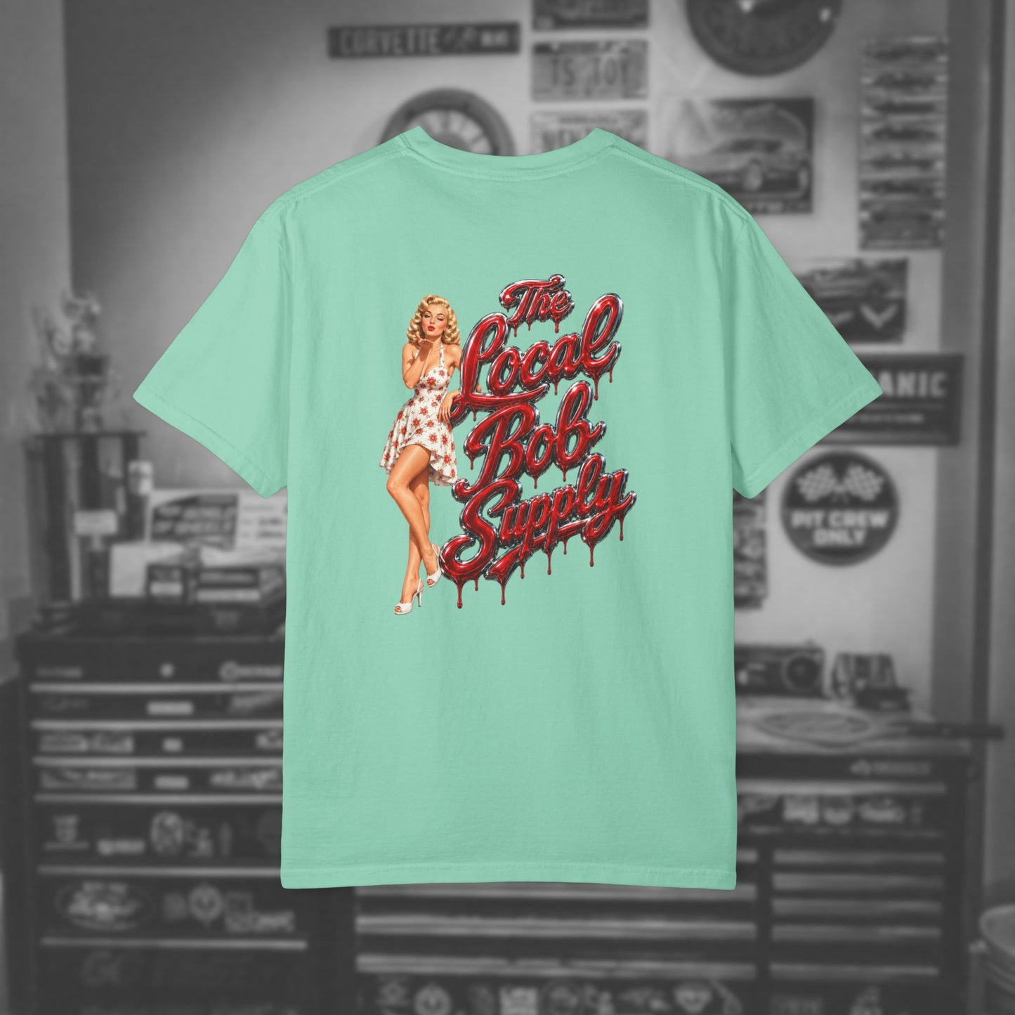 Retro Pin-Up — "The Local Bob Supply" Graphic Tee