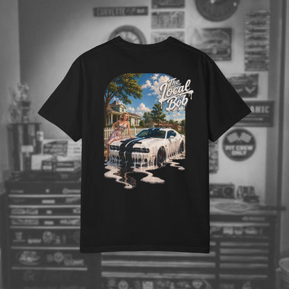 Challenger 1950s Retro Drip Pinup T-Shirt — Unhinged Automotive Art
