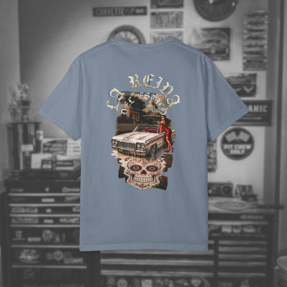 Lowrider Skull Tee — La Reina - Dia los Muertos Graphic T-Shirt
