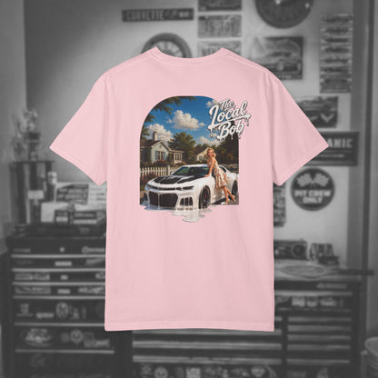 Camaro ZL1 Pinup Tee — 1950s Drip Art T-Shirt