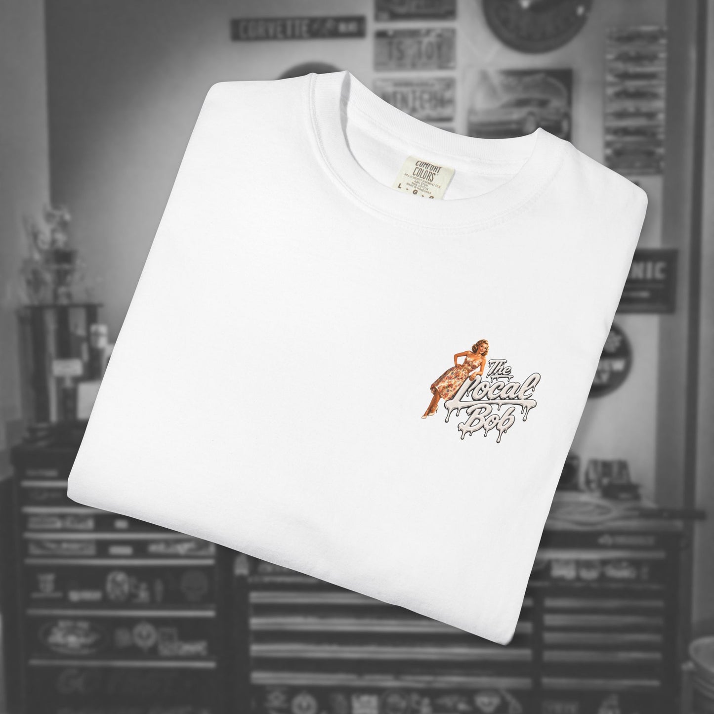 Camaro ZL1 Pinup Tee — 1950s Drip Art T-Shirt