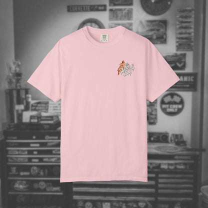 Camaro ZL1 Pinup Tee — 1950s Drip Art T-Shirt