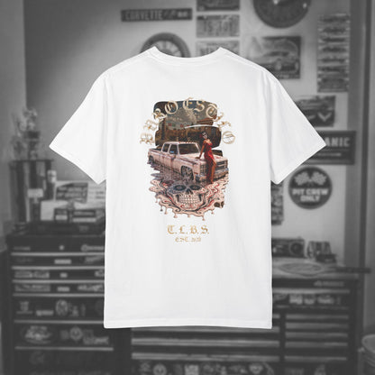 Puro Estilo Square Body Chevy T-Shirt — Día de Muertos Graphic Tee