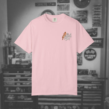 Camaro ZL1 Pinup Tee — 1950s Drip Art T-Shirt