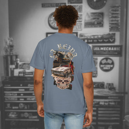 Lowrider Skull Tee — La Reina - Dia los Muertos Graphic T-Shirt
