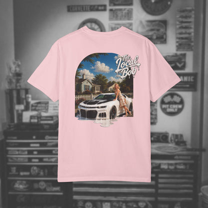 Camaro ZL1 Pinup Tee — 1950s Drip Art T-Shirt