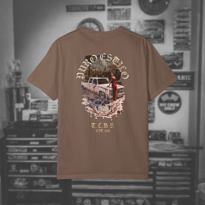 Puro Estilo Square Body Chevy T-Shirt — Día de Muertos Graphic Tee