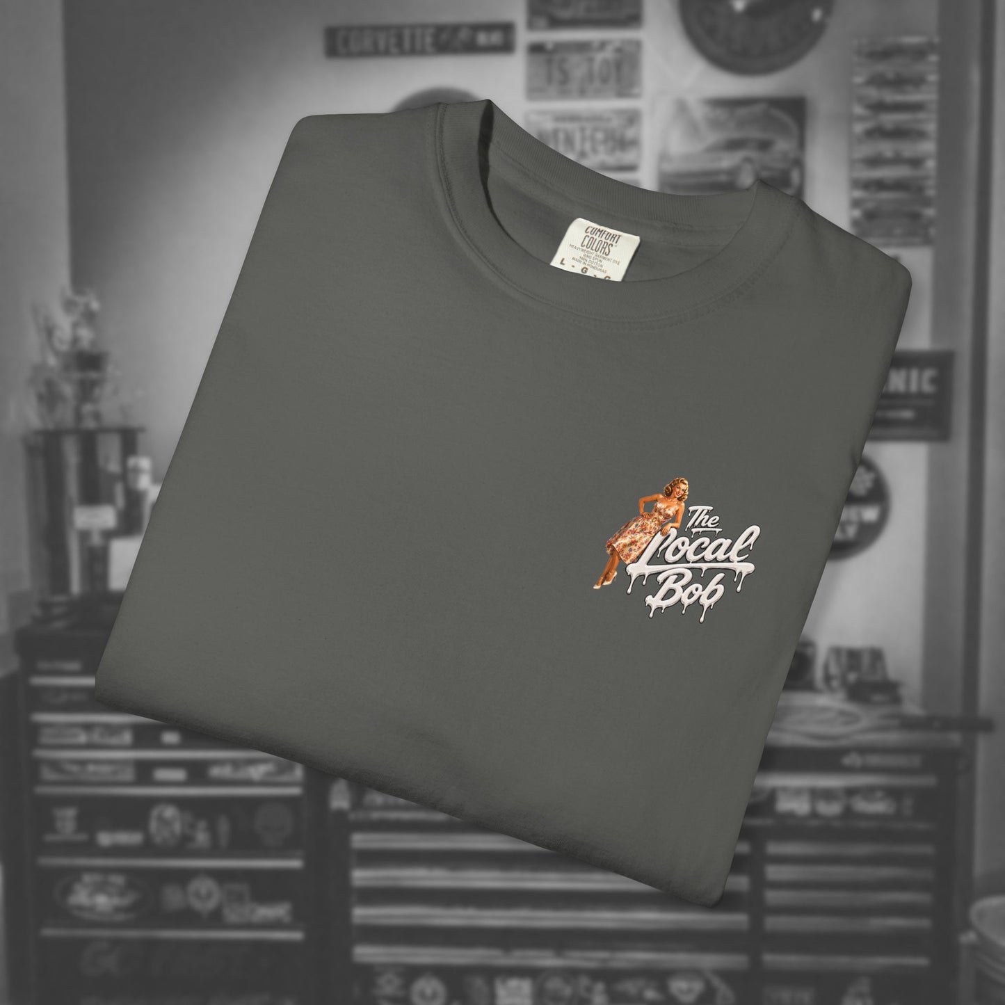 Camaro ZL1 Pinup Tee — 1950s Drip Art T-Shirt