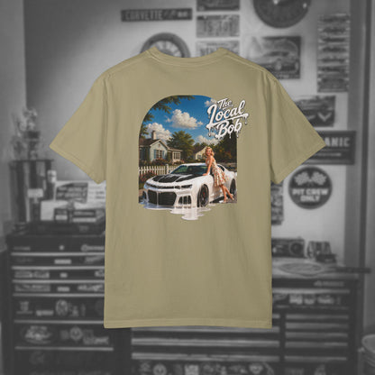 Camaro ZL1 Pinup Tee — 1950s Drip Art T-Shirt