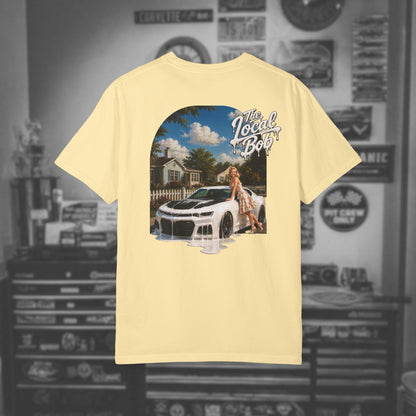 Camaro ZL1 Pinup Tee — 1950s Drip Art T-Shirt