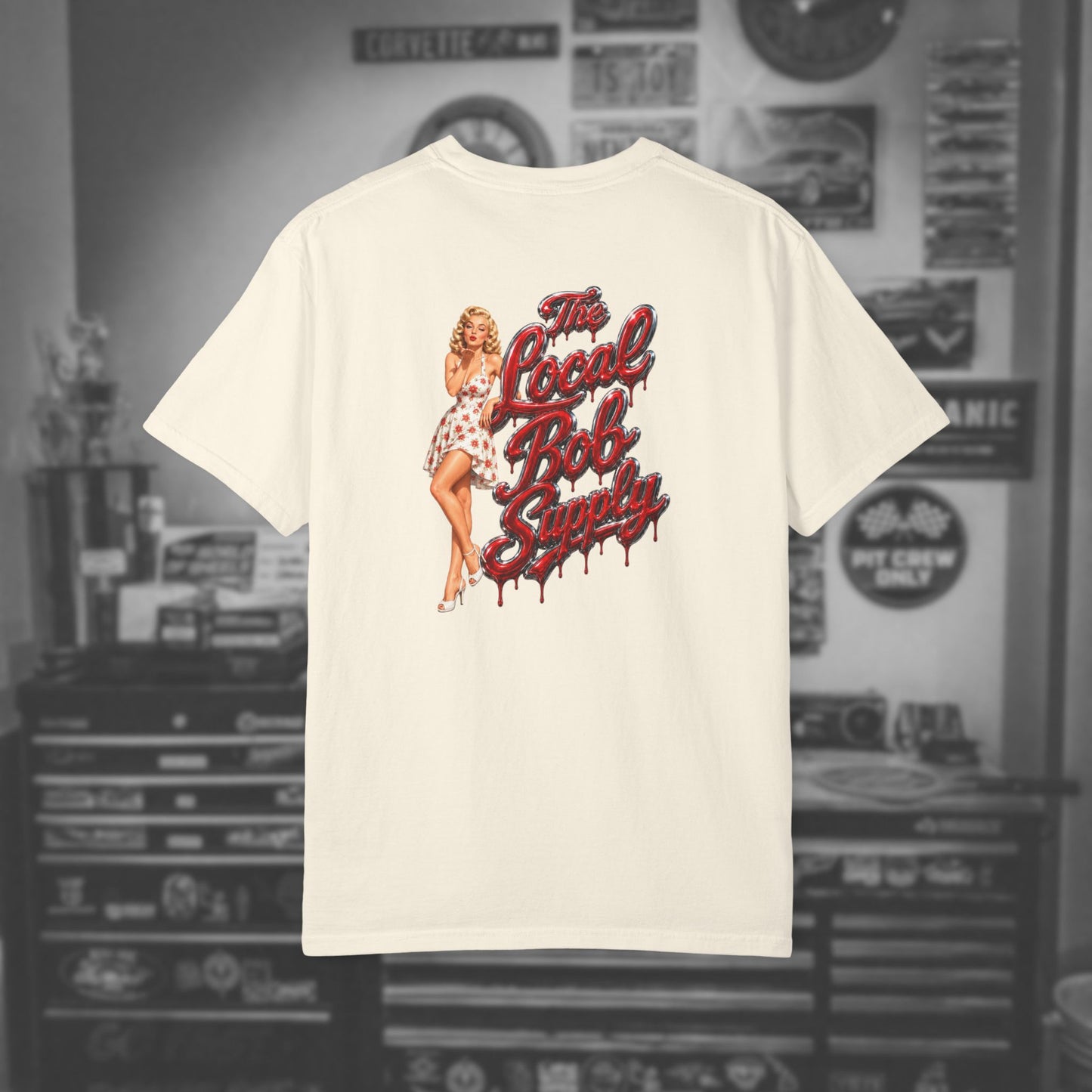 Retro Pin-Up — "The Local Bob Supply" Graphic Tee