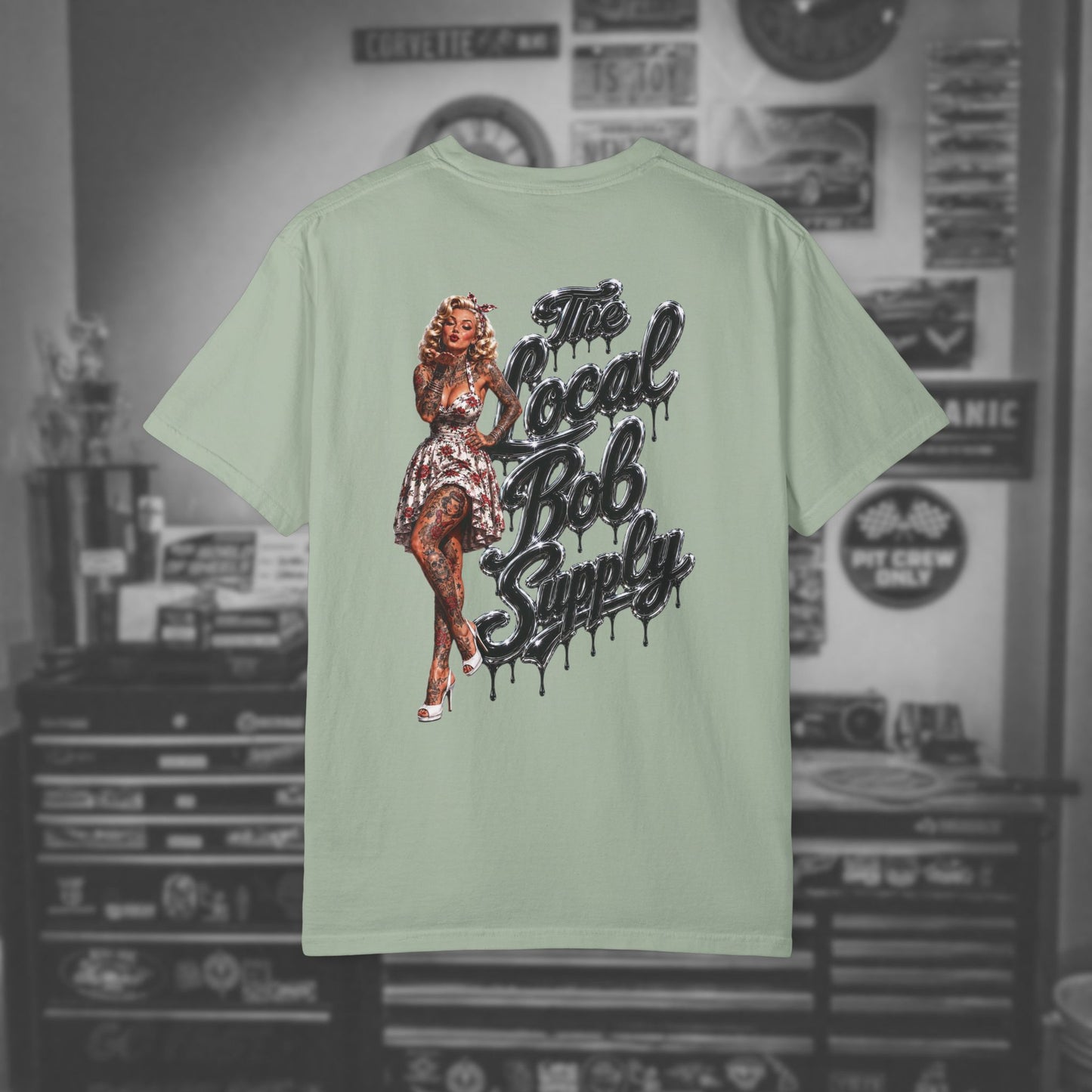 Retro Pinup 'The Local Bob Supply' Graphic Tee