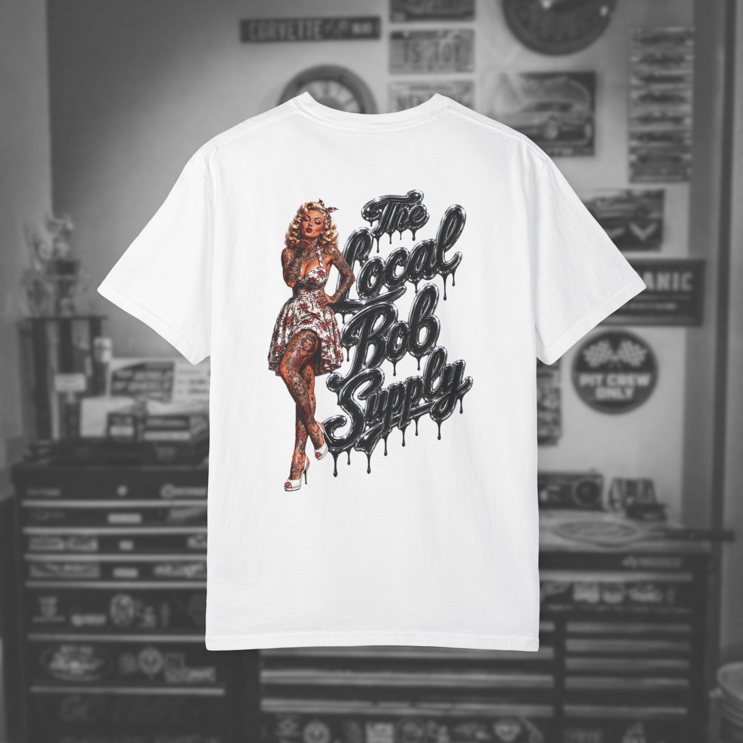 Retro Pinup 'The Local Bob Supply' Graphic Tee