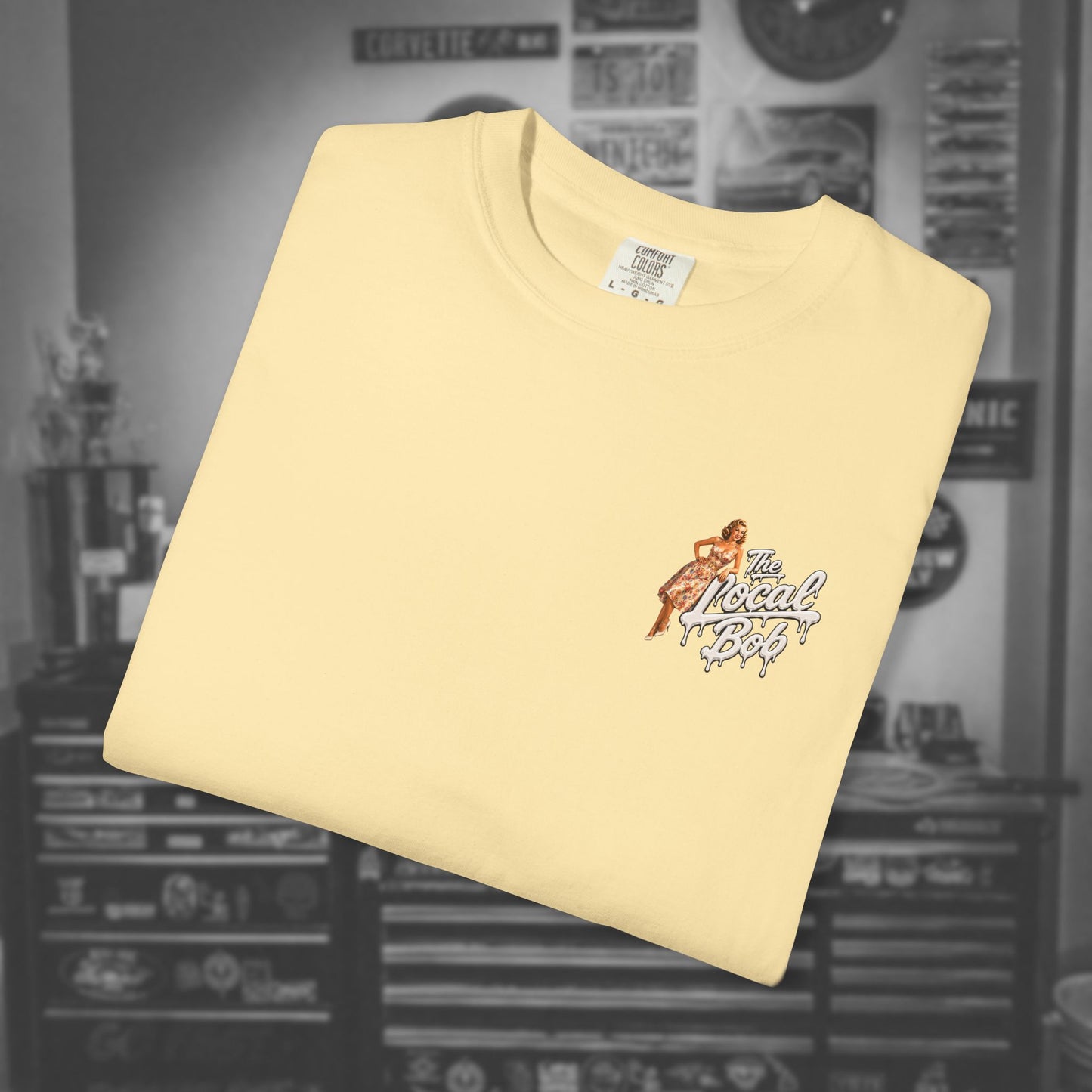 Camaro ZL1 Pinup Tee — 1950s Drip Art T-Shirt