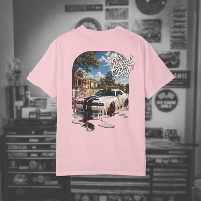 Challenger 1950s Retro Drip Pinup T-Shirt — Unhinged Automotive Art