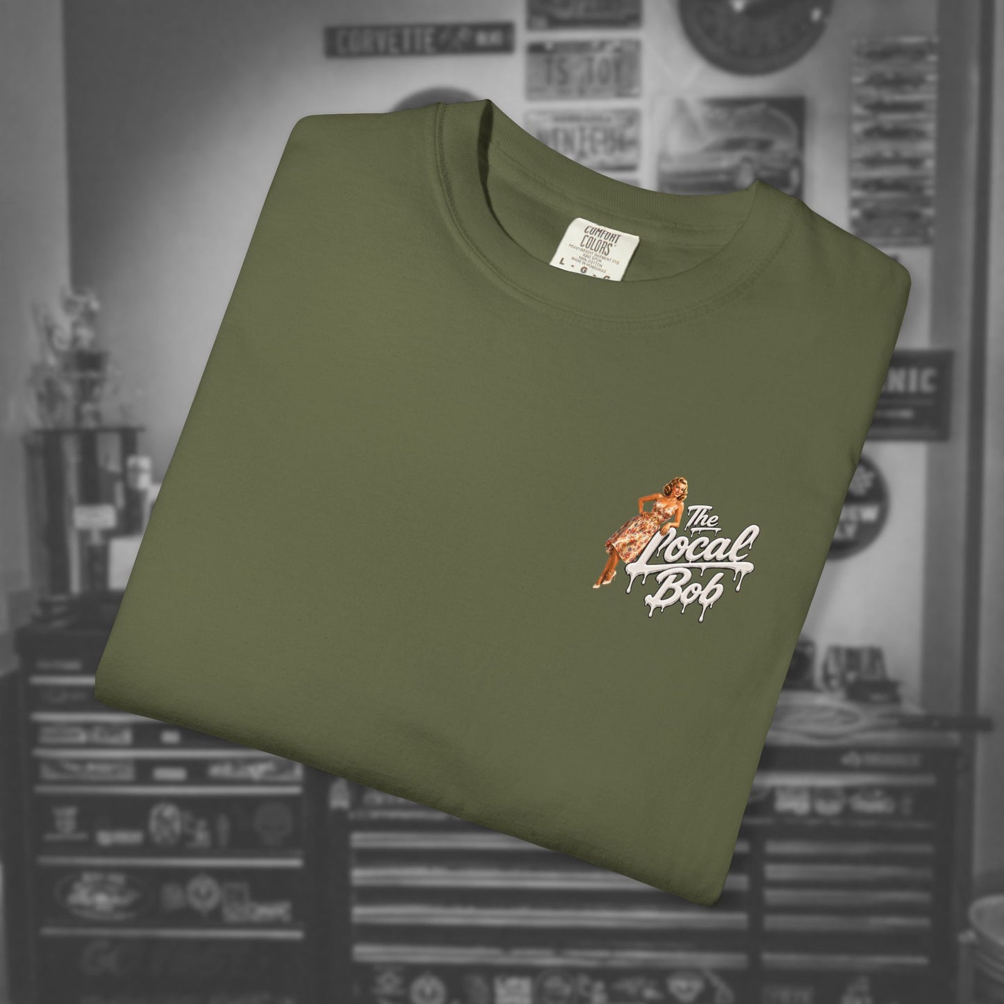 Camaro ZL1 Pinup Tee — 1950s Drip Art T-Shirt