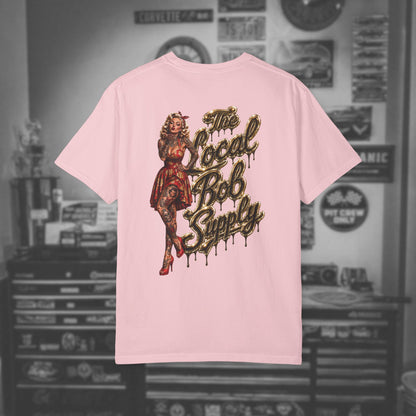 Retro Golden Pinup 'The Local Bob Supply' Graphic Tee