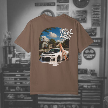 Camaro ZL1 Pinup Tee — 1950s Drip Art T-Shirt