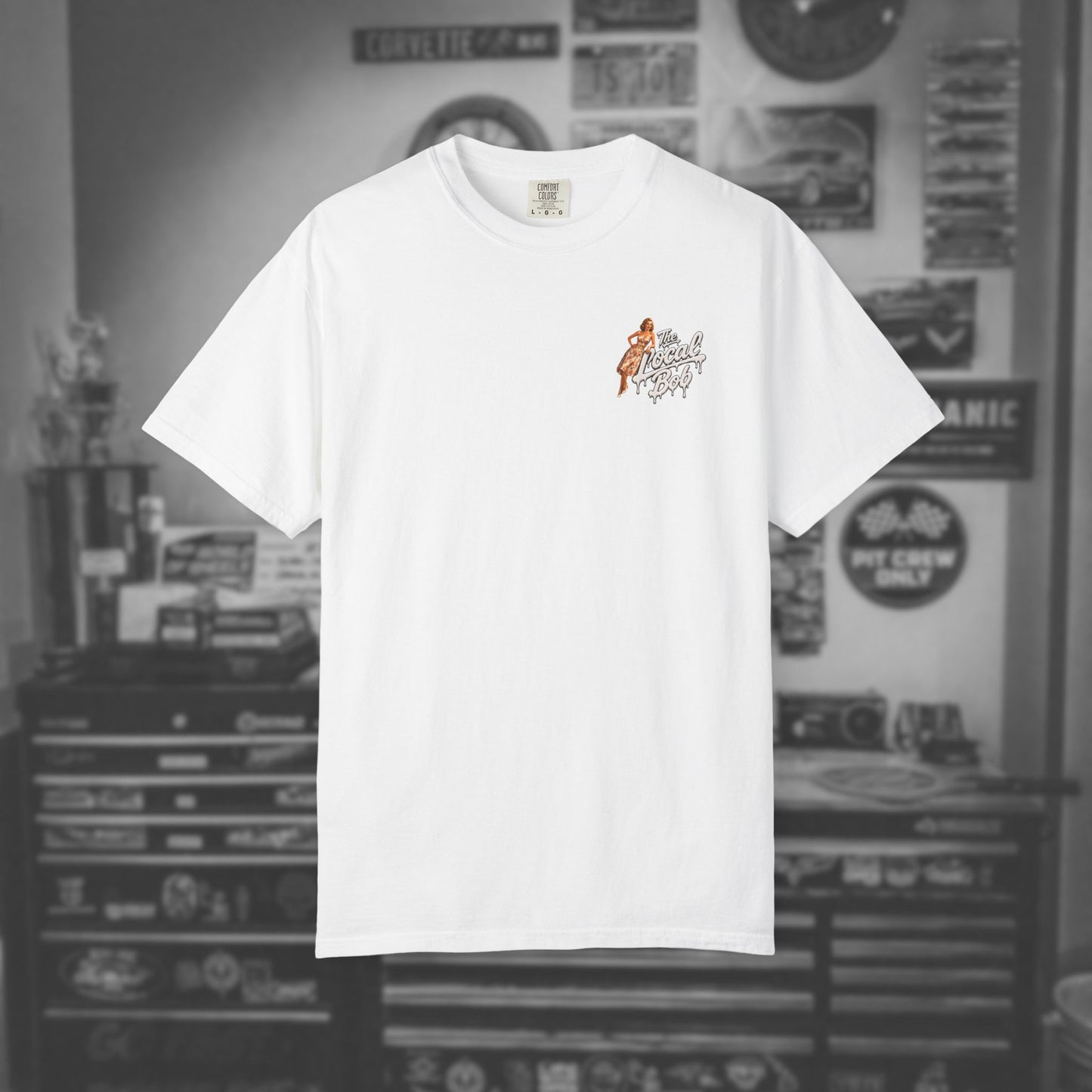 Camaro ZL1 Pinup Tee — 1950s Drip Art T-Shirt
