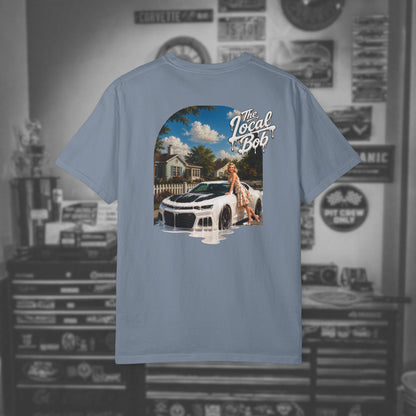 Camaro ZL1 Pinup Tee — 1950s Drip Art T-Shirt